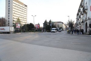 Protest blokiranjem raskrsnice kod hotela "Patria"