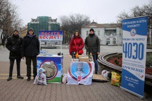 Štand "Svi za Kosmet" - prikupljanje paketića za decu sa KiM