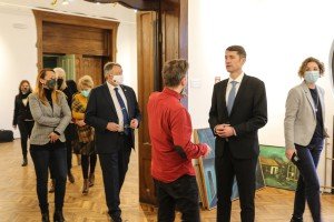 Obraćanje povodom implementacije novog osvetljenja u Savremenoj galeriji