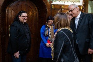 Ministarka kulture Maja Gojković na prijemu kod gradonačelnika Bakića i u obilasku zgrade Narodnog pozorišta