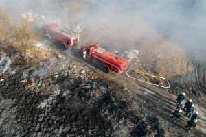 Požar u okolini Gradske deponije u Aleksandrovu
