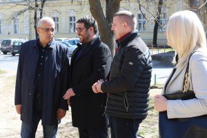 Obilazak radova na rekonstrukciji Trga maršala Tita u Bajmoku