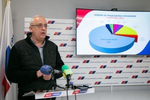 Obraćanje rukovodstva gradskog odbora Srpske napredne stranke povodom rezultata izbora