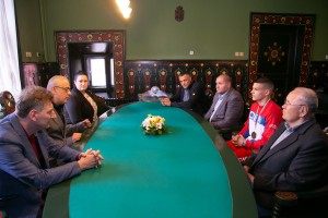 Prijem za boksera Spartaka Marka Pižuricu