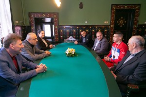 Prijem za boksera Spartaka Marka Pižuricu