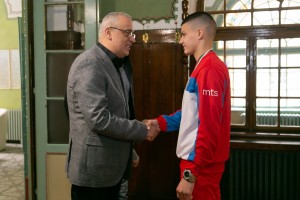 Prijem za boksera Spartaka Marka Pižuricu