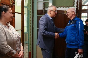 Prijem kod gradonačelnika Bakića za predstavnike Streljačkog kluba "Spartak"