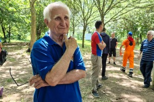 Polaganje venaca na bistu Josipu Brozu Titu u Mini Jugoslaviji