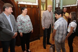 Prijem kod gradonačelnika Bakića za subotičke gimnastičare