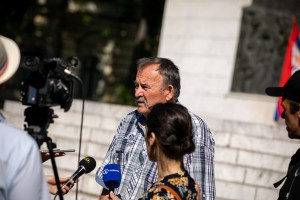 Polaganje venaca na Spomenik žrtvama fašizma