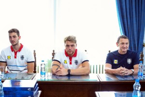 Prijem gradonačelnika Bakića za vaterpolo reprezentaciju Srbije
