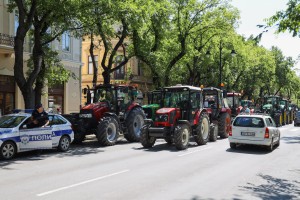 Protest poljoprivrednika u centru grada