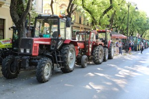 Treći dan protesta poljoprivrednika u centru grada
