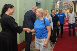 Prijem gradonačelnika Bakića za delegaciju UEFA i ŽFK "Spartak"