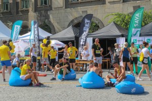5. Subotički polumaraton - finišeri na ciljnoj rampi