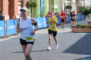 5. Subotički polumaraton - finišeri na ciljnoj rampi