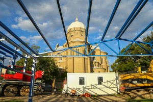 Obilazak izgradnje manifestacionog trga u Čantaviru