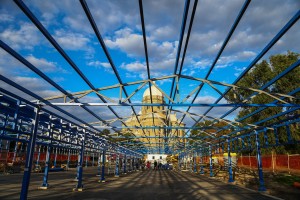 Obilazak izgradnje manifestacionog trga u Čantaviru