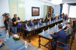 Prijem gradonačelnika Bakića za delegaciju iz Republike Srpske