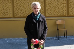 Polaganje venaca žrtvama fašističkog terora u Žutoj kući