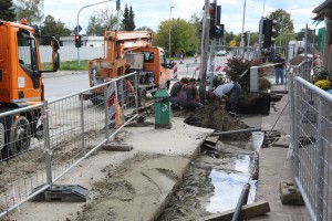 Radovi na ulazu u Bajnatsku ulicu sa Senćanskog puta