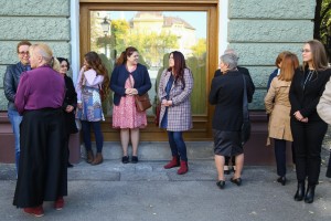 Otkrivanje nove table sa nazivom Gradske biblioteke