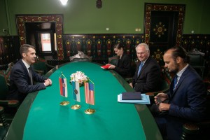 Prijem predsednika Skupštine Balinta Pastora za američkog ambasadora Kristofera Hila