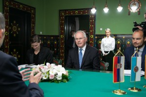 Prijem predsednika Skupštine Balinta Pastora za američkog ambasadora Kristofera Hila