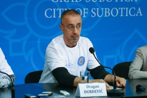 Najava humanitarne štafete "Subotica - Beograd 2022", za Leonu Kovač