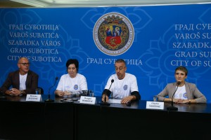 Najava humanitarne štafete "Subotica - Beograd 2022", za Leonu Kovač