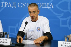 Najava humanitarne štafete "Subotica - Beograd 2022", za Leonu Kovač