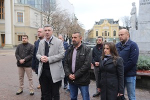 Obraćanje medijima predstavnika Srpskog pokreta "Dveri"