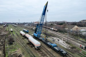 Podizanje iskliznule cisterne