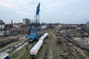 Podizanje iskliznule cisterne