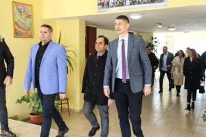 Obilazak fiskulturne sale u OŠ "Hunjadi Janoš" u Čantaviru povodom nedavnih investicija