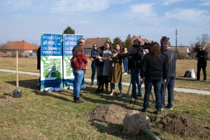 Sadnja drveća u Ulici Partizanskih baza