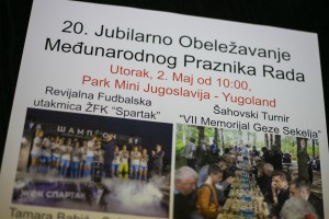 Najava obeležavanje Međunarodnog praznika rada u Mini Jugoslaviji i centru grada