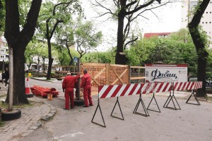 Radovi na zatvorenom parkingu kod Otvorenog univerziteta
