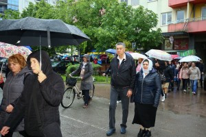 Unošenje ikone Presvete Bogorodice Trojeručice u hram na Prozivci