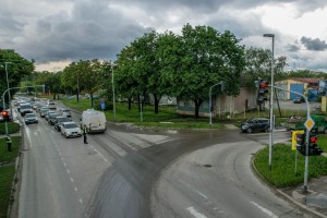 Saobraćajne gužve na Majšanskom mostu, kod Javnih skladišta i podvožnjaka kod Pionira