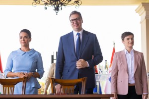 Ceremonija potpisivanja bilateralnih dokumenata delegacija Srbije i Mađarske