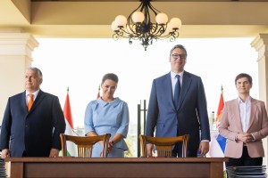 Ceremonija potpisivanja bilateralnih dokumenata delegacija Srbije i Mađarske