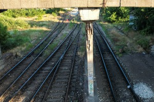 Majšanski most - oštećenja na nosećim stubovima