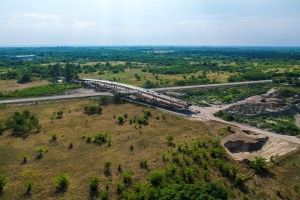Nadvožnjak u izgradnji koji povezuje ulice Ferenca Bodrogvarija i Celjsku