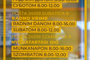 Pošta u MZ "Peščara"