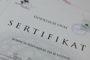 Dodela diploma za SuanPan aritmetiku