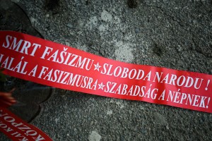 Polaganje venca na spomen ploči žrtvama fašističkog terora u Žutoj kući