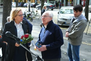 Postavljanje spomen ploče Erneu Lanjiu