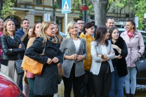 Postavljanje spomen ploče Erneu Lanjiu