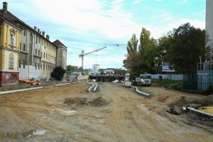 Radovi na rekonstrukciji podvožnjaka kod Nove opštine (6. novembar)